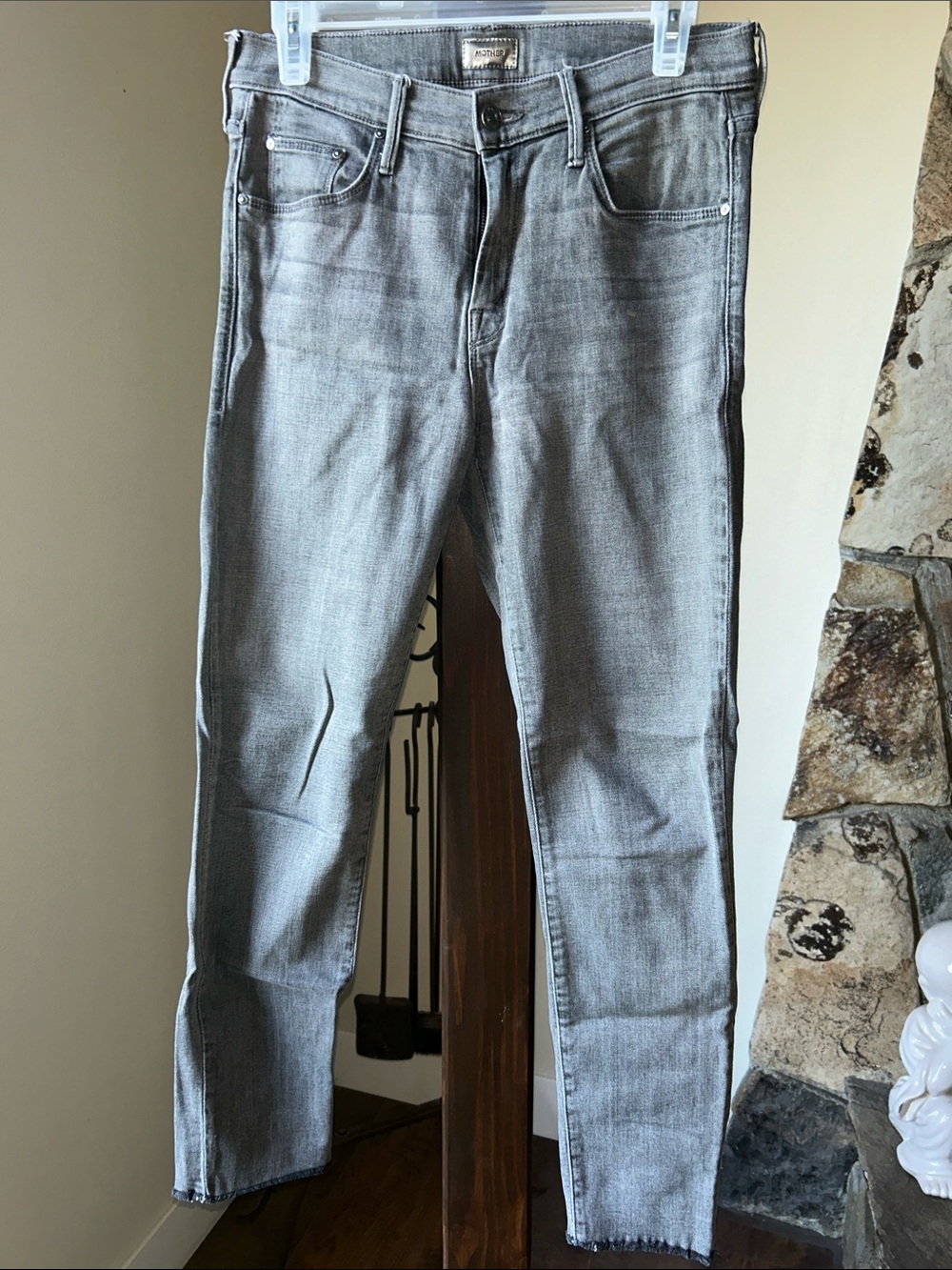 MOTHER Women's Gray Skinny Jeans